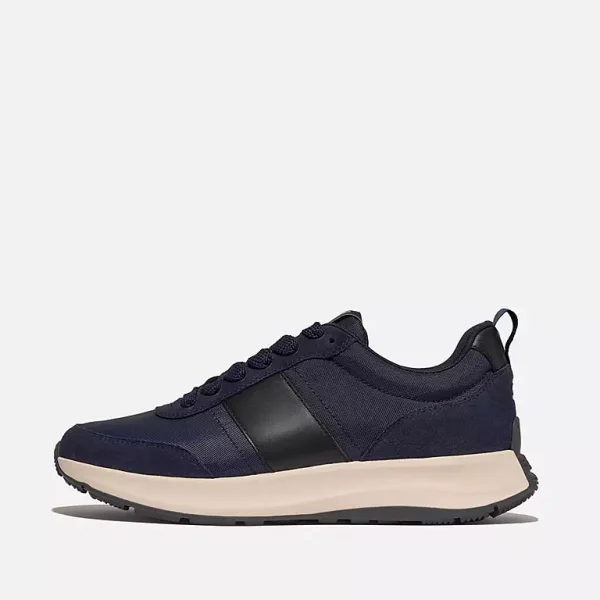 F-MODE Flow Mens Fabric/Suede/Leather Sneakers
