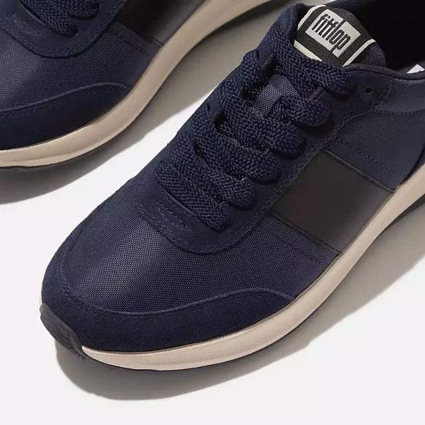 F-MODE Flow Mens Fabric/Suede/Leather Sneakers - immagine 3
