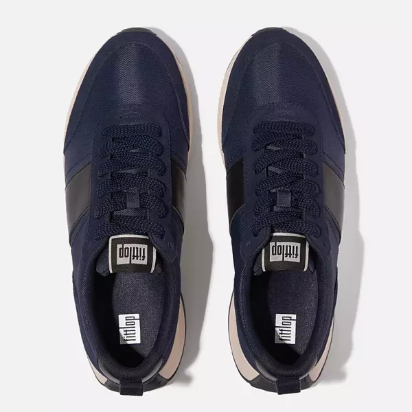 F-MODE Flow Mens Fabric/Suede/Leather Sneakers - immagine 4