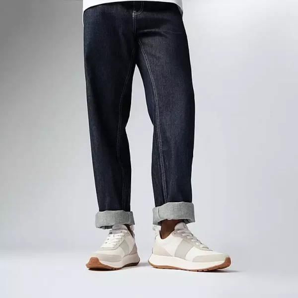 F-MODE Flow Mens Leather/Suede Sneakers - immagine 2