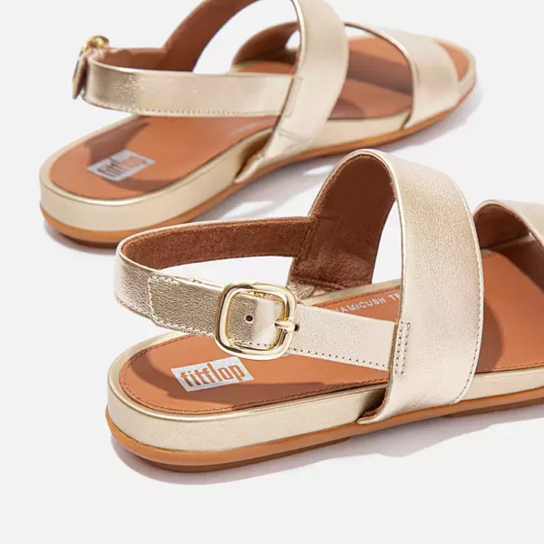 Sandali In Pelle Con Cinturino Posteriore - immagine 5
