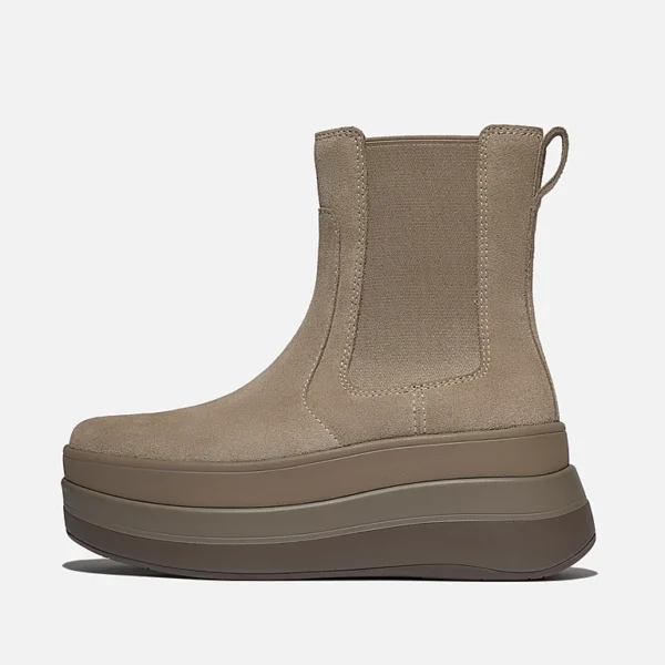 Stivaletti Chelsea in pelle scamosciata F-MODE  Stack - immagine 2