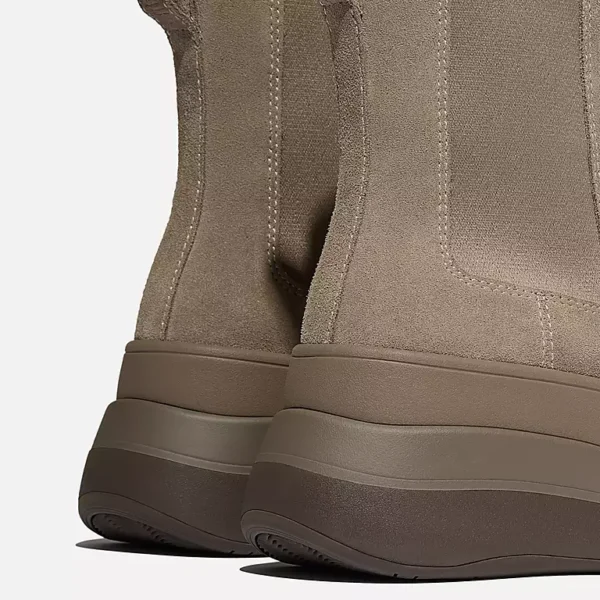 Stivaletti Chelsea in pelle scamosciata F-MODE  Stack - immagine 4